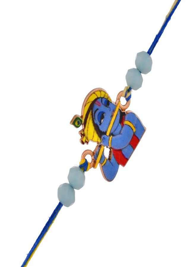 VOYLLA Lord Krishna Kids Thread Rakhi For Kids|Rakhi Special| - Image 4